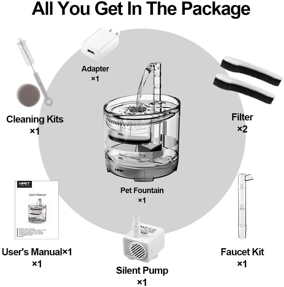 NPET Smart Pet Water Fountain WF050